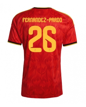 Billige Fotballdrakt Belgia Matias Fernandez-Pardo #26 Replika Hjemmedrakt VM 2026 Kortermet Billige Fotballdrakt Belgia Matias Fernandez-Pardo #26 Replika Hjemmedrakt VM 2026 Kortermet